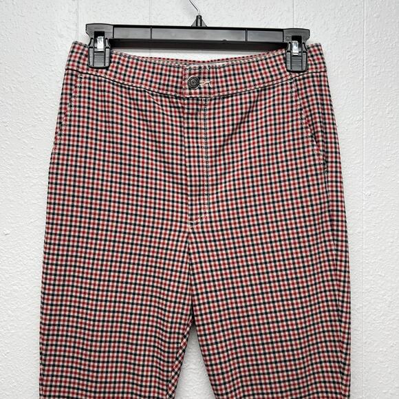 Hollister Gingham Ankle Pants Womens Medium Academia Office Career Workwear Chic - Picture 3 of 13